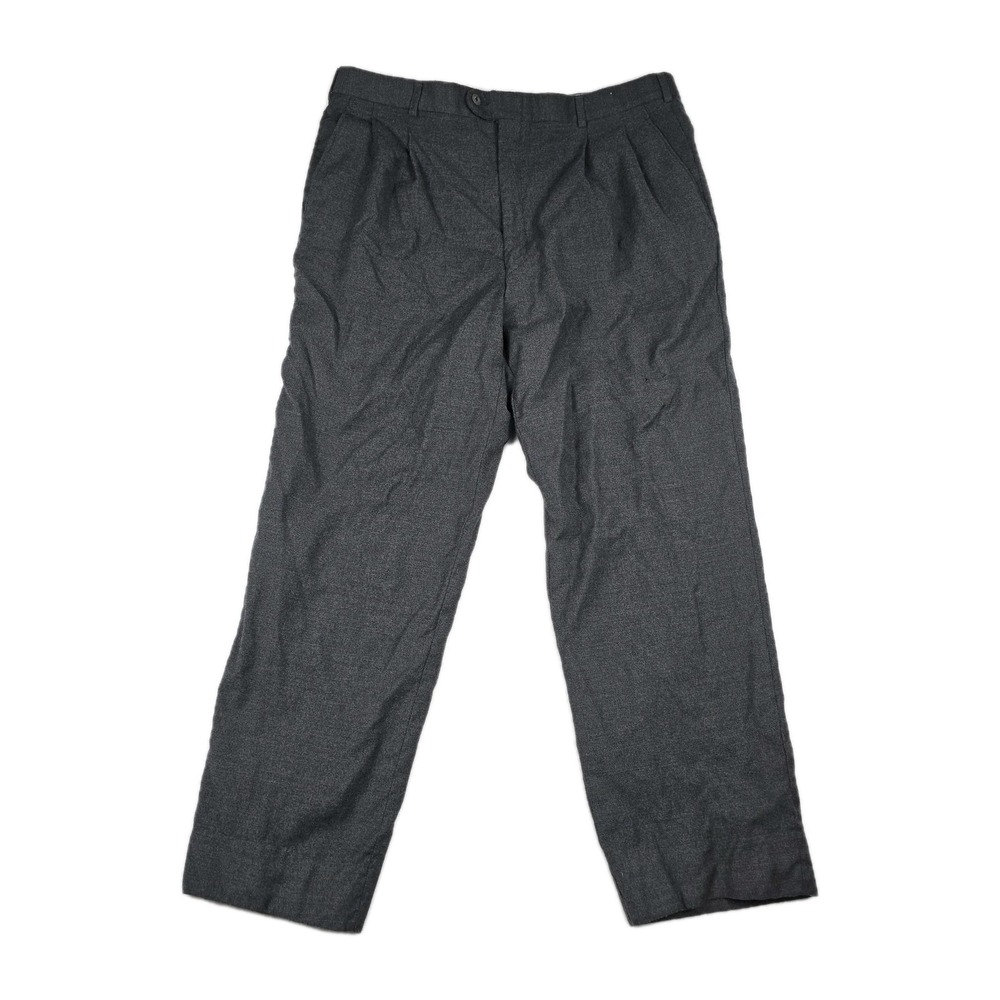 Karl Lagerfeld Paris Vintage Men's Size 38x30 Gray‎ Wool Pleated Pants